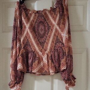 Flying Tomato Multicolor Boho Blouse